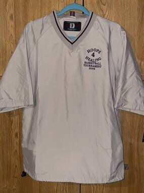 vintage 2006 hoops short sleeve windbreaker